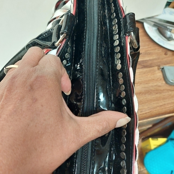 Vintage* 90s Synthetic Multi-coloured Shoulder Bag - Picture 6 of 15